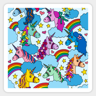 Unicorns and Rainbows Sticker